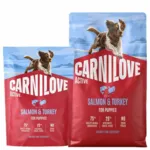 Carnilove Active Dog Salmon & Turkey, Puppy All Breeds | Tørfoder